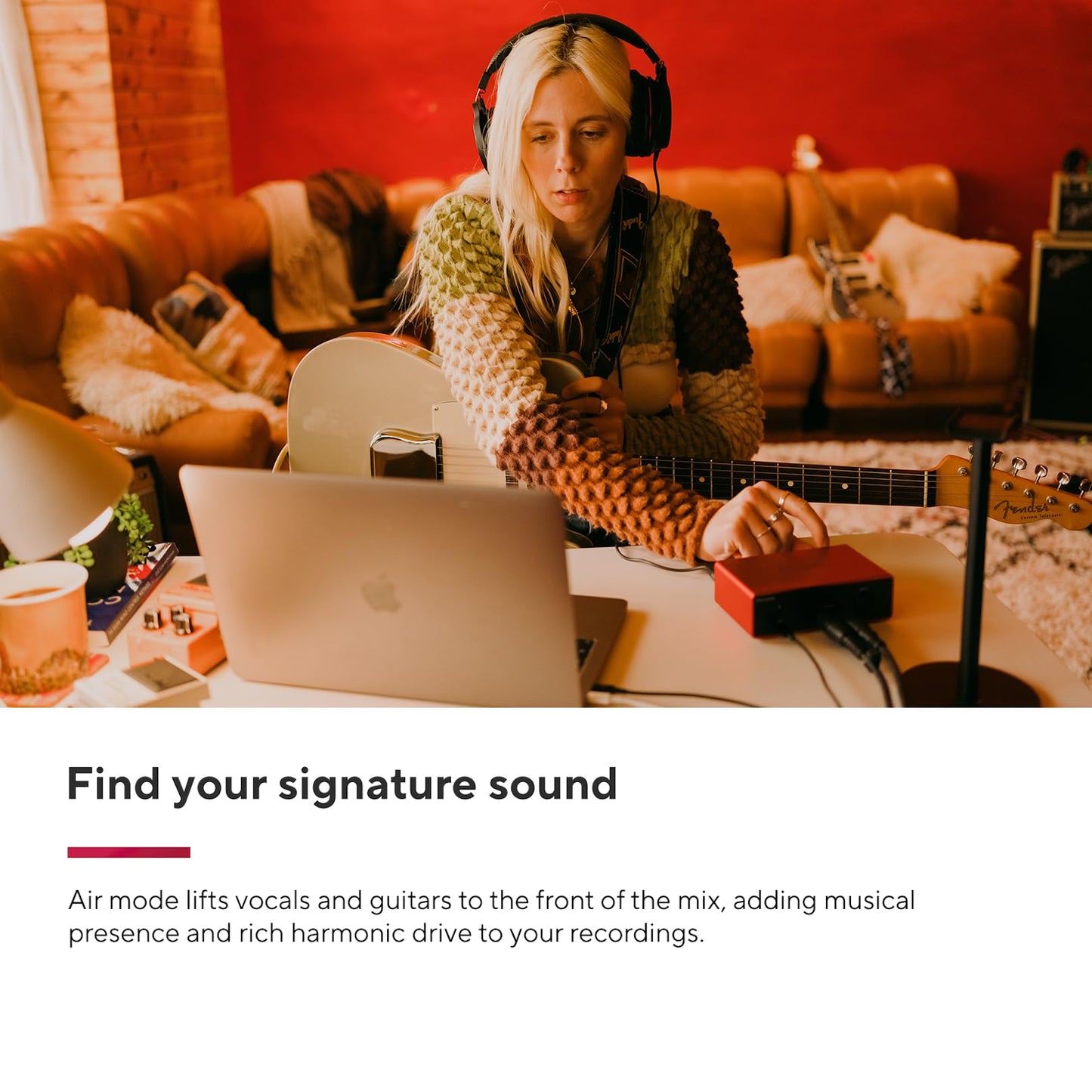 Focusrite Scarlett Solo Studio 4th Gen bundle, interface, mic, headphones, songwriting/podcasting kit.