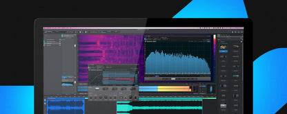 PreSonus AudioBox USB 96 recording bundle, studio monitors, condenser mic, isolation shield, software, home studio kit.